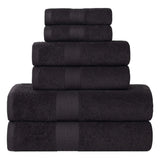 Eco-Friendly Ring-Spun Cotton 6-Piece Towel Set