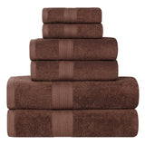 Eco-Friendly Ring-Spun Cotton 6-Piece Towel Set