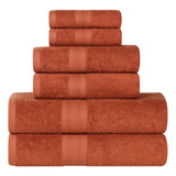 Eco-Friendly Ring-Spun Cotton 6-Piece Towel Set