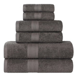 Eco-Friendly Ring-Spun Cotton 6-Piece Towel Set