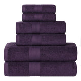 Eco-Friendly Ring-Spun Cotton 6-Piece Towel Set
