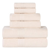 Eco-Friendly Ring-Spun Cotton 6-Piece Towel Set