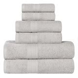Eco-Friendly Ring-Spun Cotton 6-Piece Towel Set