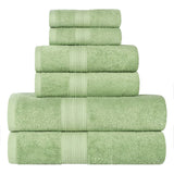 Eco-Friendly Ring-Spun Cotton 6-Piece Towel Set