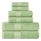 Eco-Friendly Ring-Spun Cotton 6-Piece Towel Set