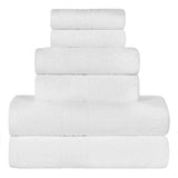 Eco-Friendly Ring-Spun Cotton 6-Piece Towel Set