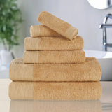 Rayon from Bamboo Eco-Friendly Fluffy Soft Solid 6 Piece Towel Set
