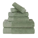Rayon from Bamboo Eco-Friendly Fluffy Soft Solid 6 Piece Towel Set