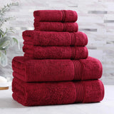 6-Piece Egyptian Cotton Plush Towel Set - Heritage