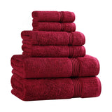 Heritage Egyptian Cotton Plush Heavyweight 6 Piece Towel Set