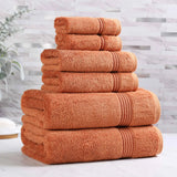 Heritage Egyptian Cotton Plush Heavyweight 6 Piece Towel Set