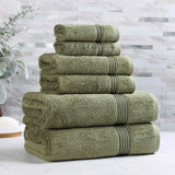 Heritage Egyptian Cotton Plush Heavyweight 6 Piece Towel Set