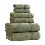6-Piece Egyptian Cotton Plush Towel Set - Heritage