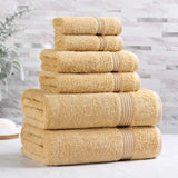 6-Piece Egyptian Cotton Plush Towel Set - Heritage