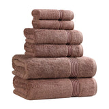 Heritage Egyptian Cotton Plush Heavyweight 6 Piece Towel Set