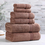 6-Piece Egyptian Cotton Plush Towel Set - Heritage