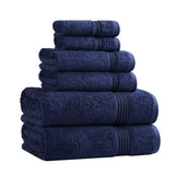 6-Piece Egyptian Cotton Plush Towel Set - Heritage