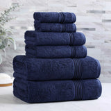 6-Piece Egyptian Cotton Plush Towel Set - Heritage