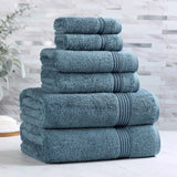 Heritage Egyptian Cotton Plush Heavyweight 6 Piece Towel Set
