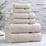 6-Piece Egyptian Cotton Plush Towel Set - Heritage