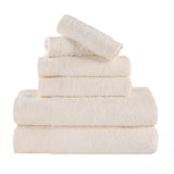 Rayon from Bamboo Eco-Friendly Fluffy Soft Solid 6 Piece Towel Set