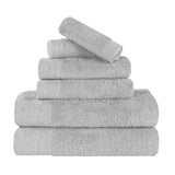 Rayon from Bamboo Eco-Friendly Fluffy Soft Solid 6 Piece Towel Set