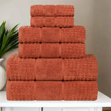 Zero Twist Cotton Waffle Towel Set 6-Piece - Napa