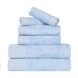 Rayon from Bamboo Eco-Friendly Fluffy Soft Solid 6 Piece Towel Set