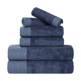 Rayon from Bamboo Eco-Friendly Fluffy Soft Solid 6 Piece Towel Set