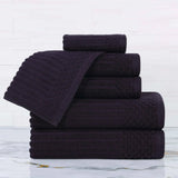 Soho Ribbed Cotton Towel Set 6 Piece