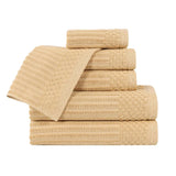 Soho Ribbed Cotton Towel Set 6 Piece