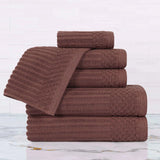 Soho Ribbed Cotton Towel Set 6 Piece