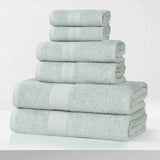 Eco-Friendly Ring-Spun Cotton 6-Piece Towel Set