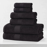 Eco-Friendly Ring-Spun Cotton 6-Piece Towel Set