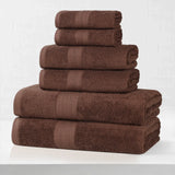 Eco-Friendly Ring-Spun Cotton 6-Piece Towel Set