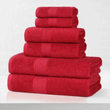 Eco-Friendly Ring-Spun Cotton 6-Piece Towel Set