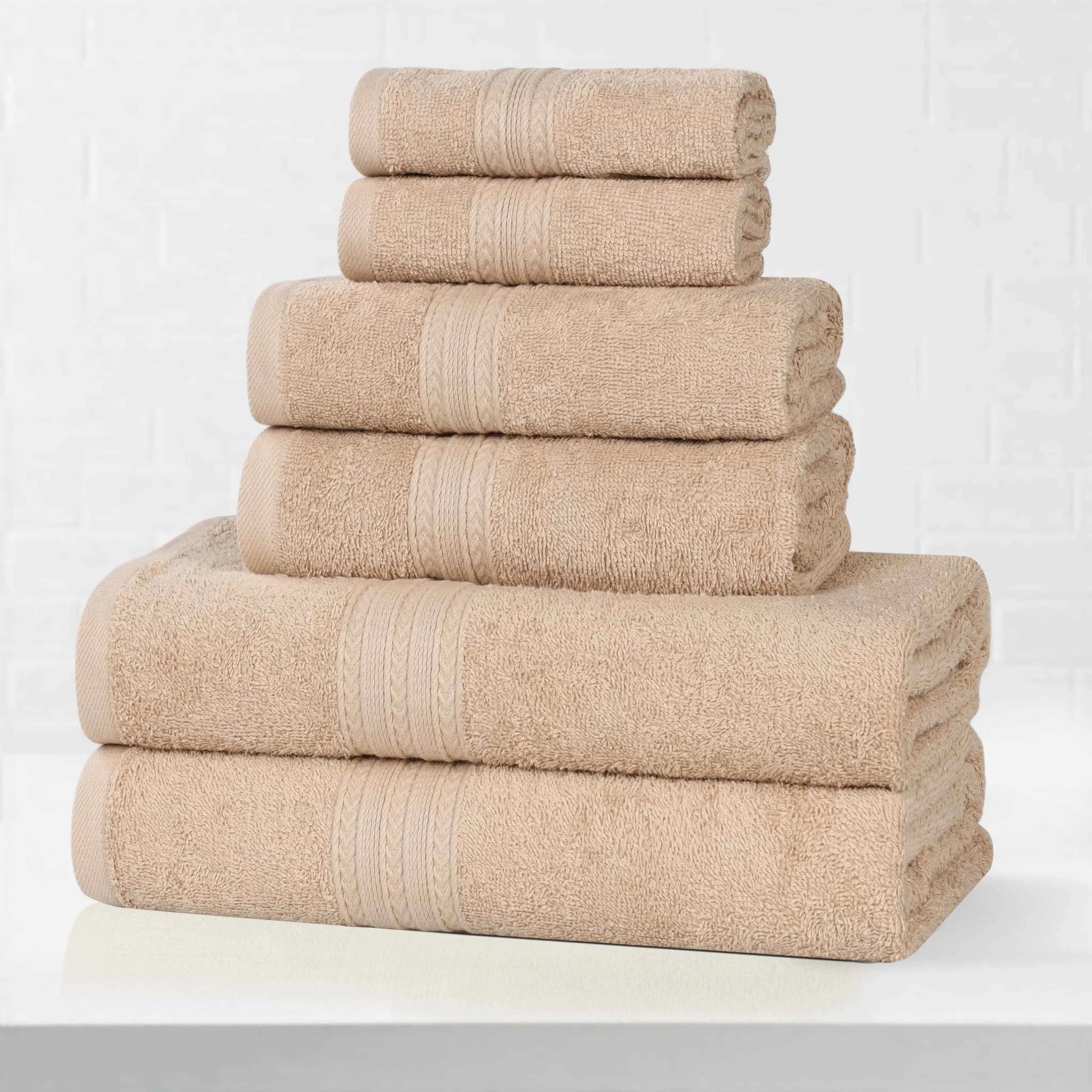 Eco-Friendly Ring Spun Cotton Towel Set Collection