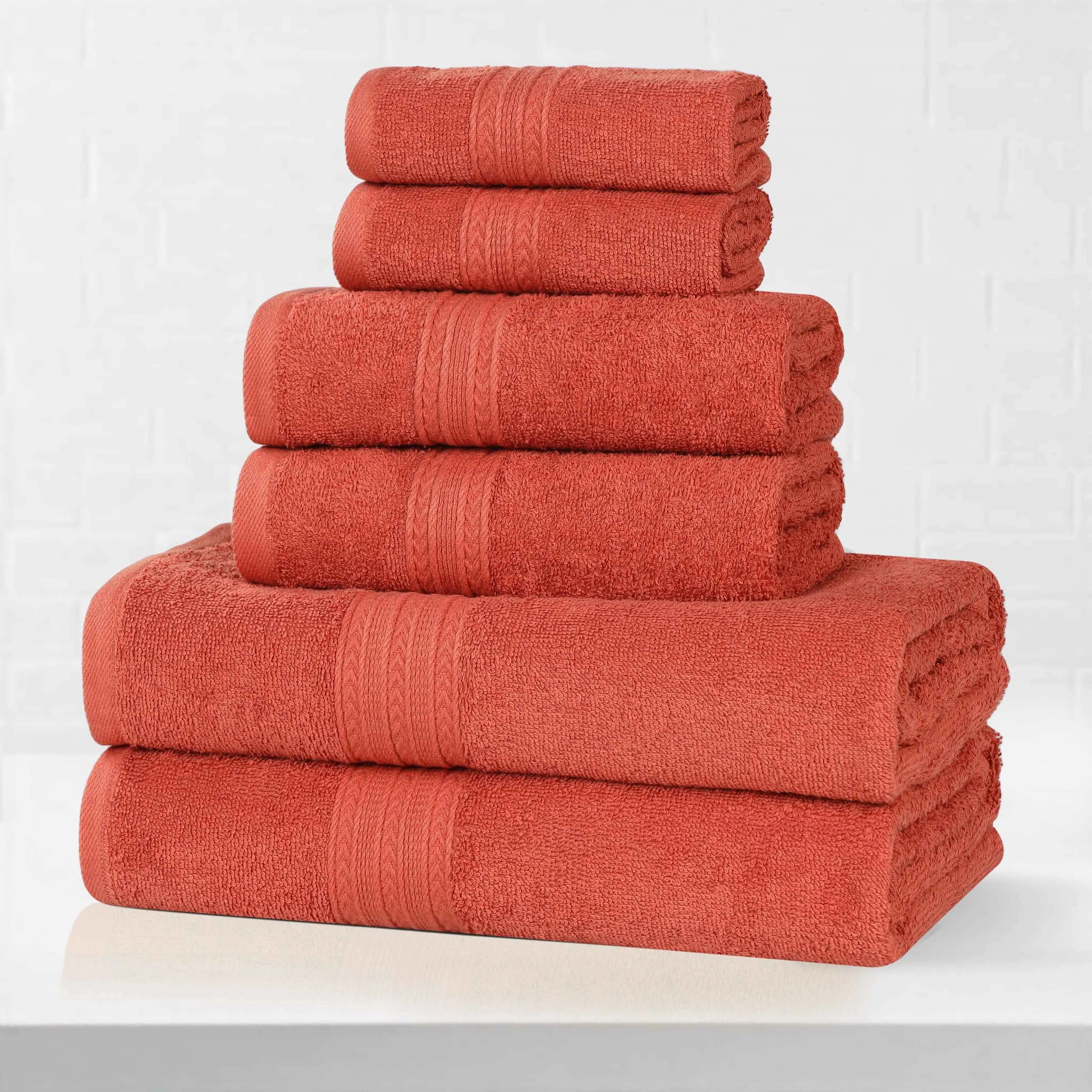 Eco-Friendly Ring Spun Cotton Towel Set Collection