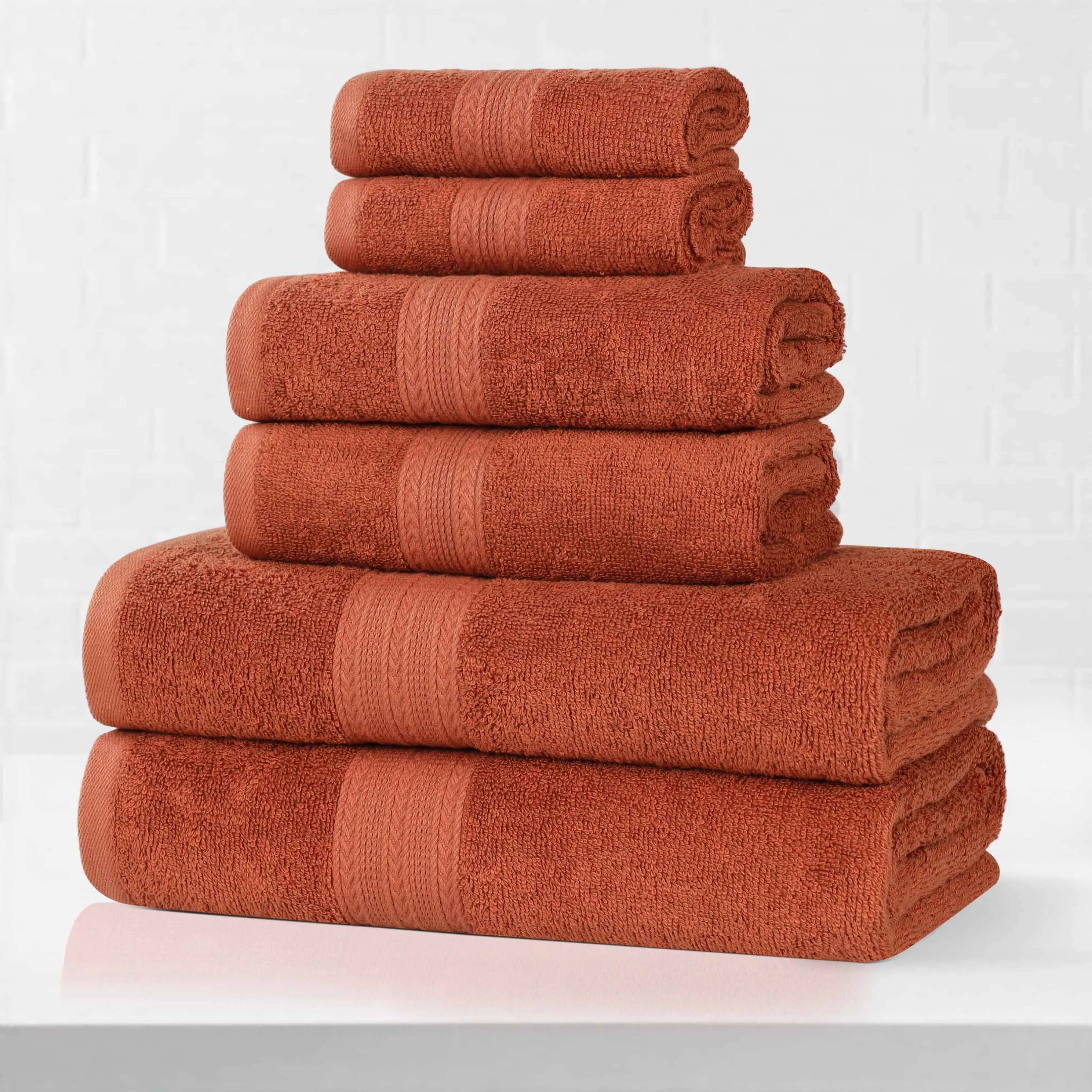 Eco-Friendly Ring Spun Cotton Towel Set Collection