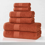 Eco-Friendly Ring-Spun Cotton 6-Piece Towel Set