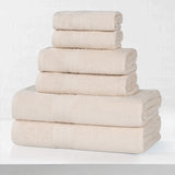 Eco-Friendly Ring-Spun Cotton 6-Piece Towel Set