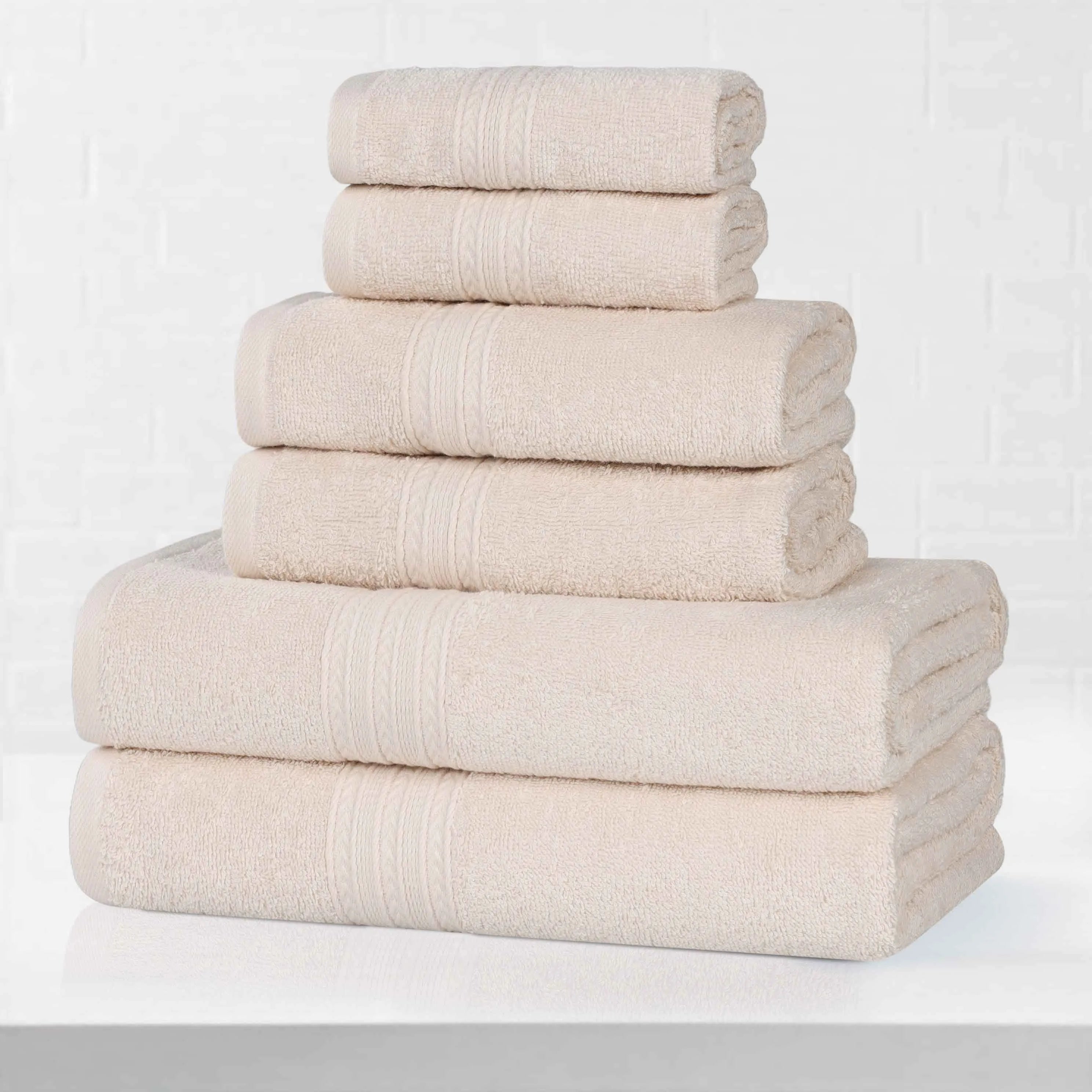 Eco-Friendly Ring Spun Cotton Towel Set Collection