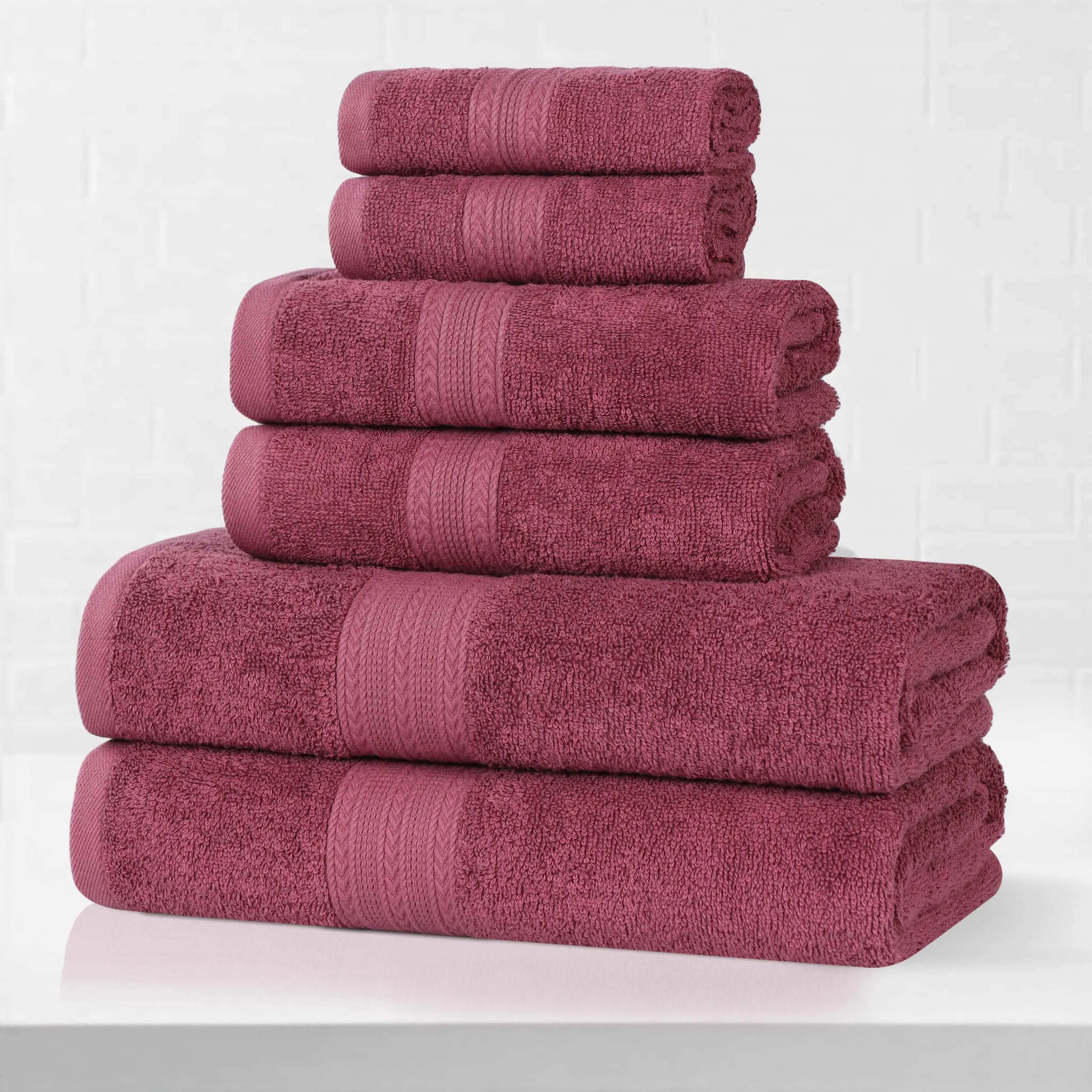 Eco-Friendly Ring Spun Cotton Towel Set Collection