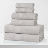 Eco-Friendly Ring-Spun Cotton 6-Piece Towel Set