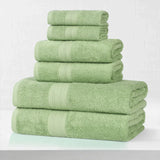 Eco-Friendly Ring-Spun Cotton 6-Piece Towel Set