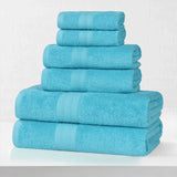 Eco-Friendly Ring-Spun Cotton 6-Piece Towel Set