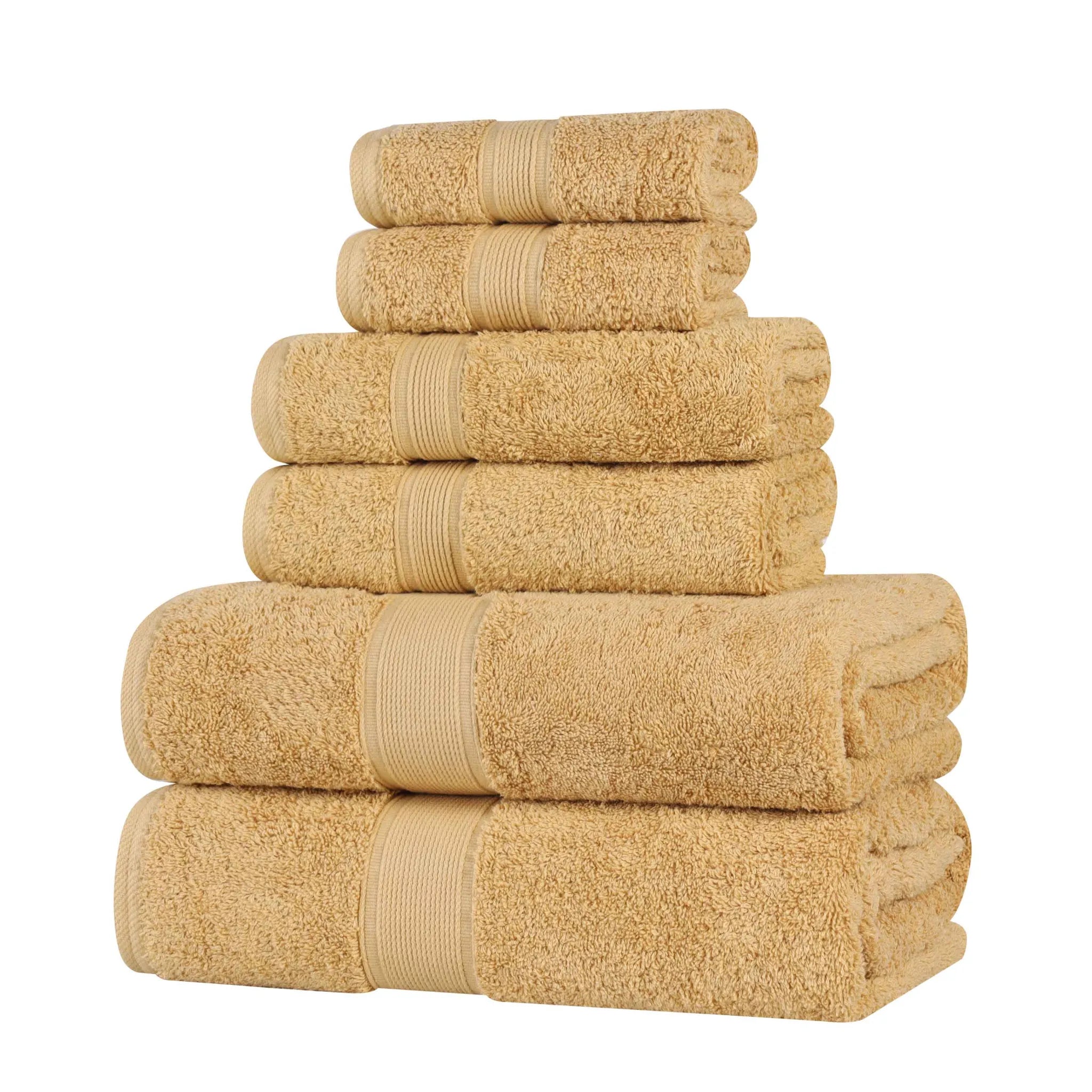 Oregon Organic Cotton Medium Weight Solid 6-Piece Towel Set