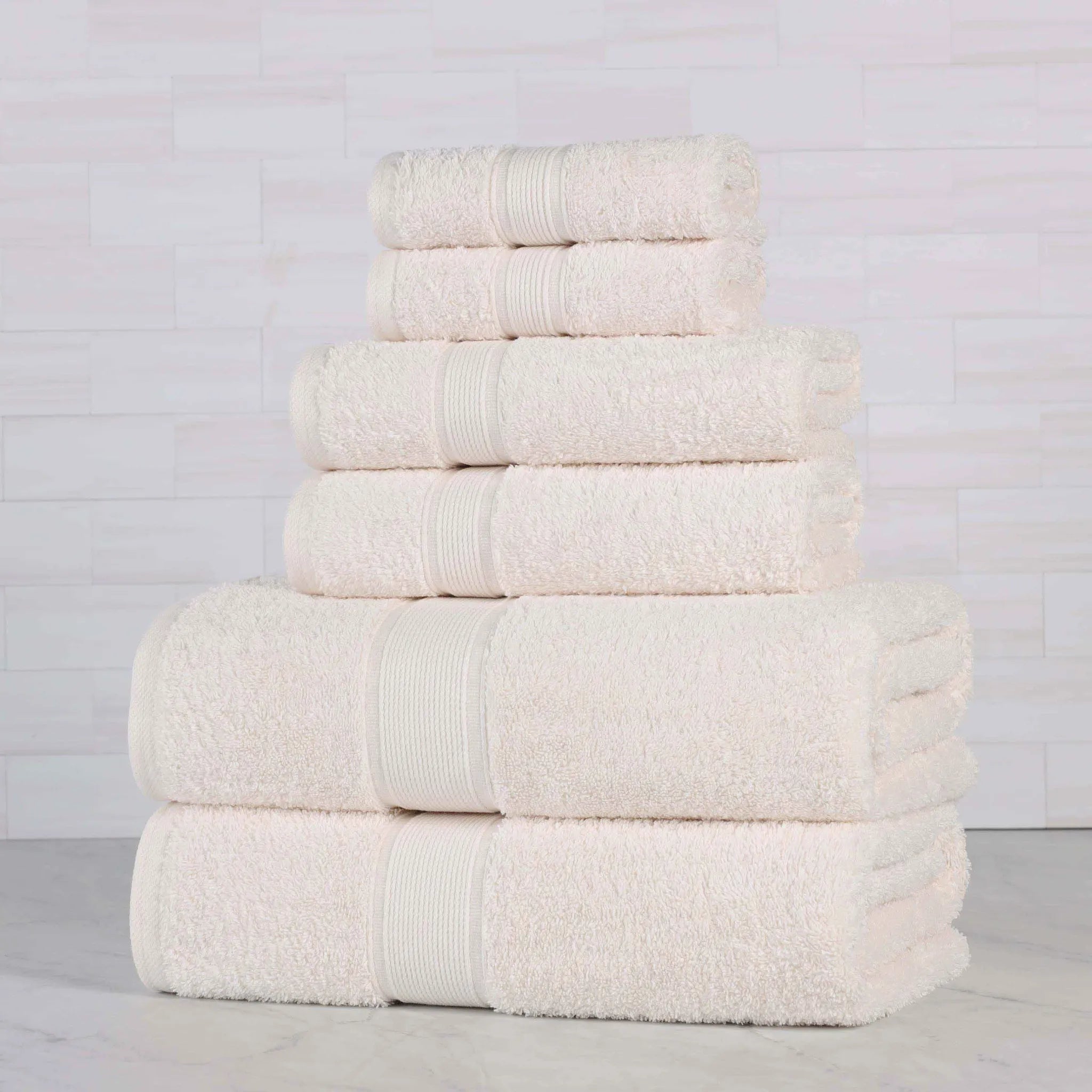 Oregon Organic Cotton Medium Weight Solid 6-Piece Towel Set