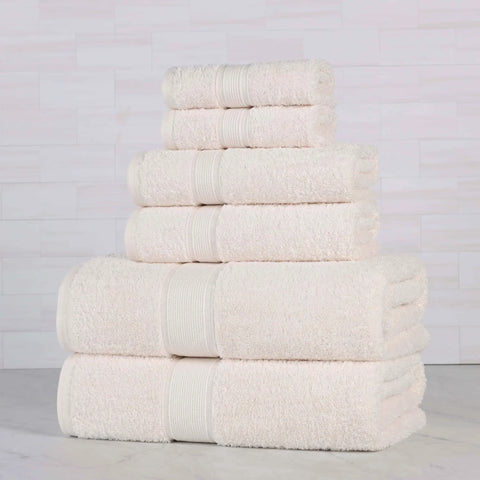 Oregon Organic Cotton Medium Weight Solid 6-Piece Towel Set