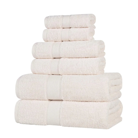 Oregon Organic Cotton Medium Weight Solid 6-Piece Towel Set